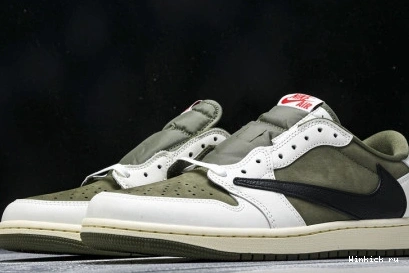 1 Low OLIVE  Jordan x Travis Air Scott 1027
